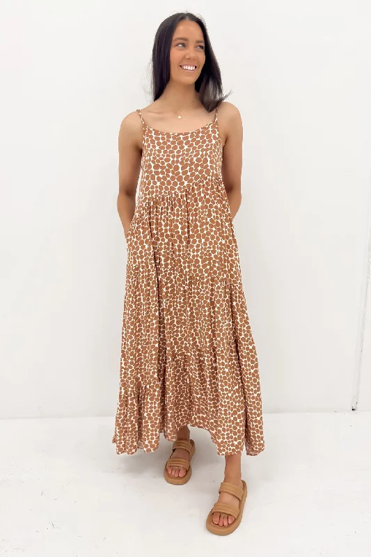 Waylon Midi Dress Desert Pebble