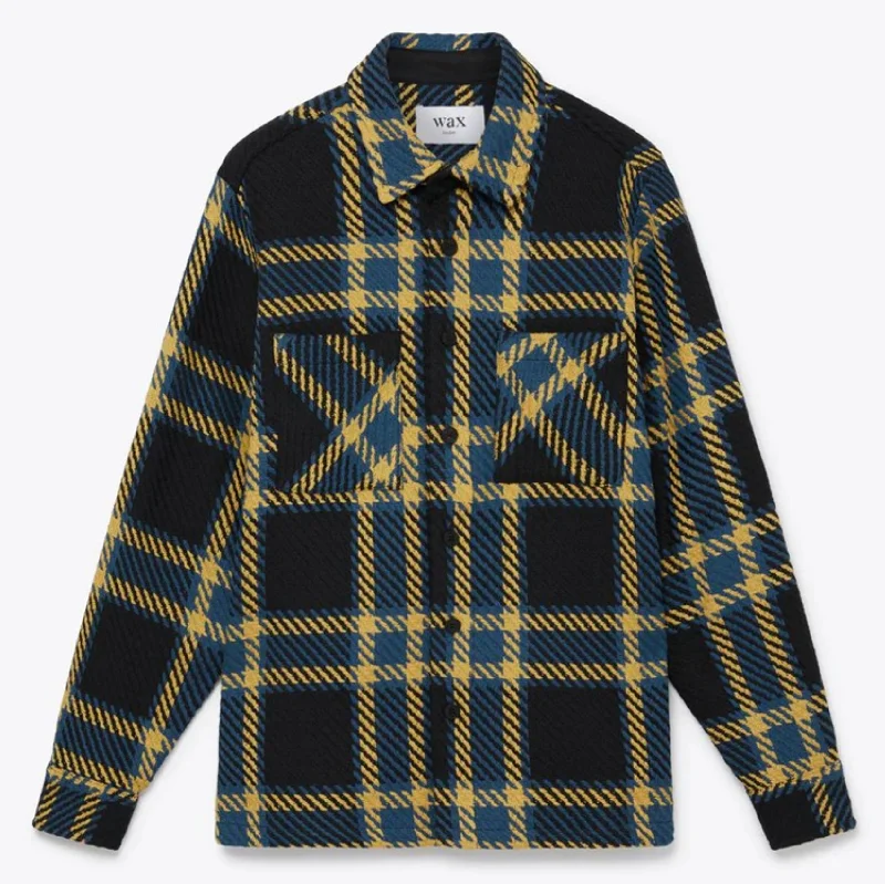 Whiting Overshirt Beau Check (Black + Khaki)