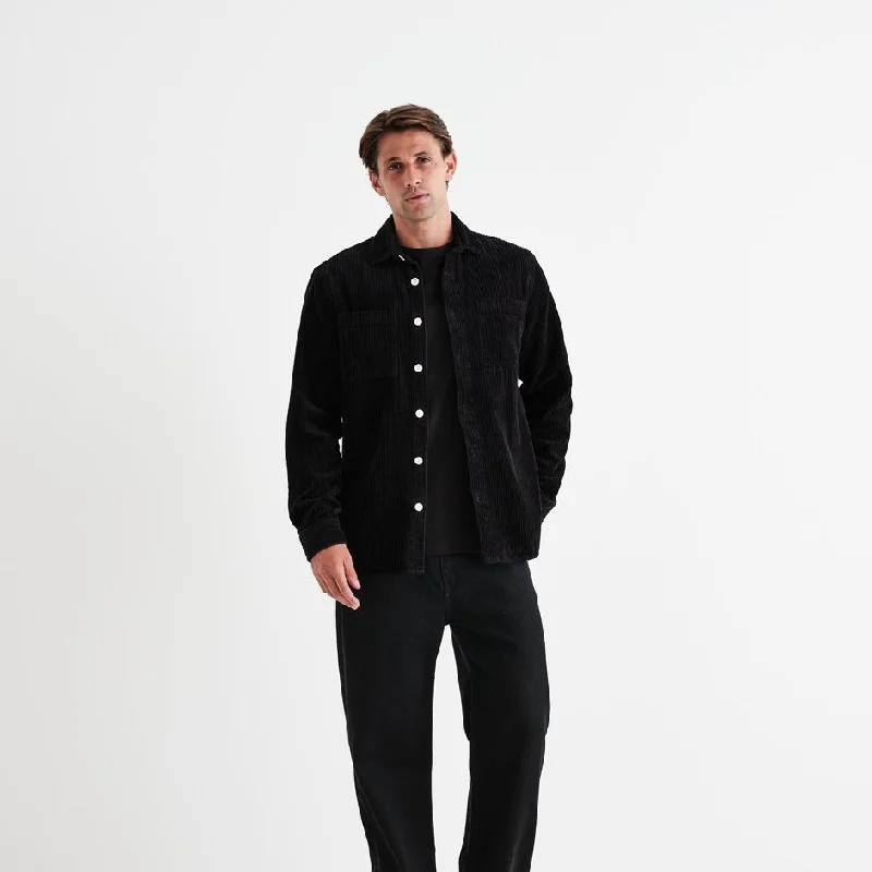 Whiting Overshirt Jumbo Corduroy (Black)