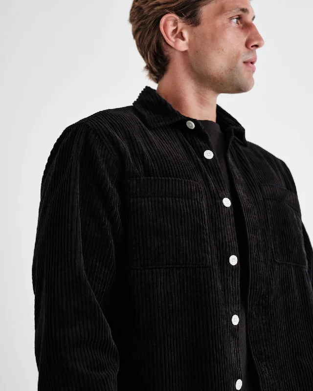 Whiting Overshirt Jumbo Corduroy (Black)