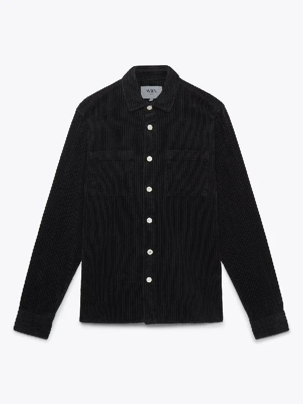 Whiting Overshirt Jumbo Corduroy (Black)