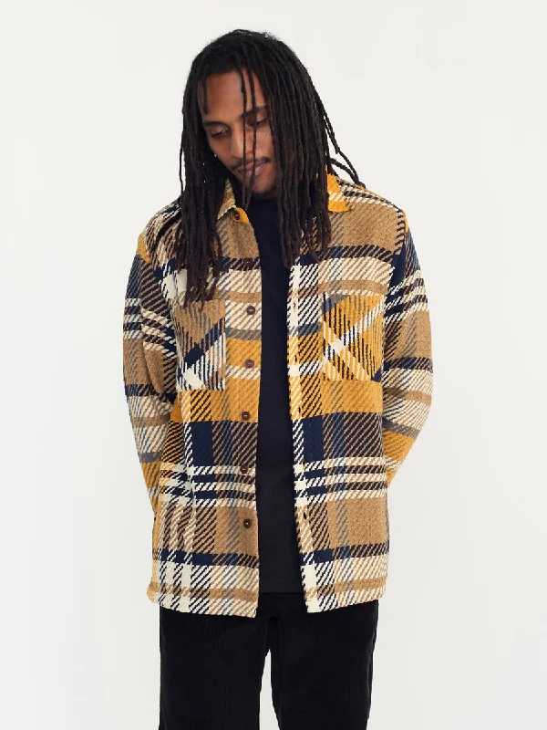 Whiting Overshirt (Navy + Yellow)