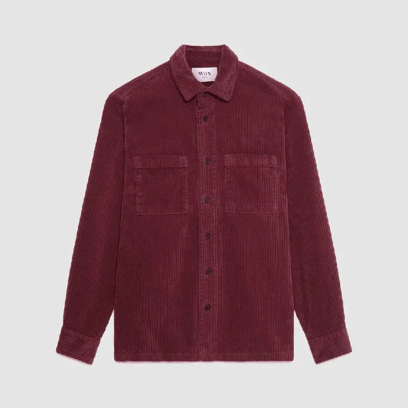 Whiting Overshirt Penn Cord (Maroon)