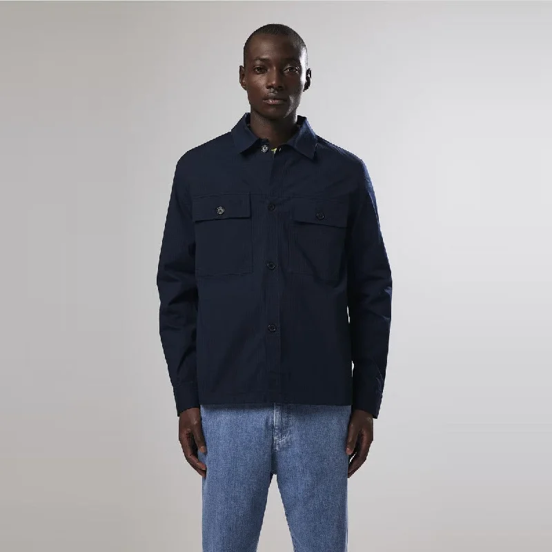 Wilas 1449 Organic Cotton Overshirt (Navy Blue)