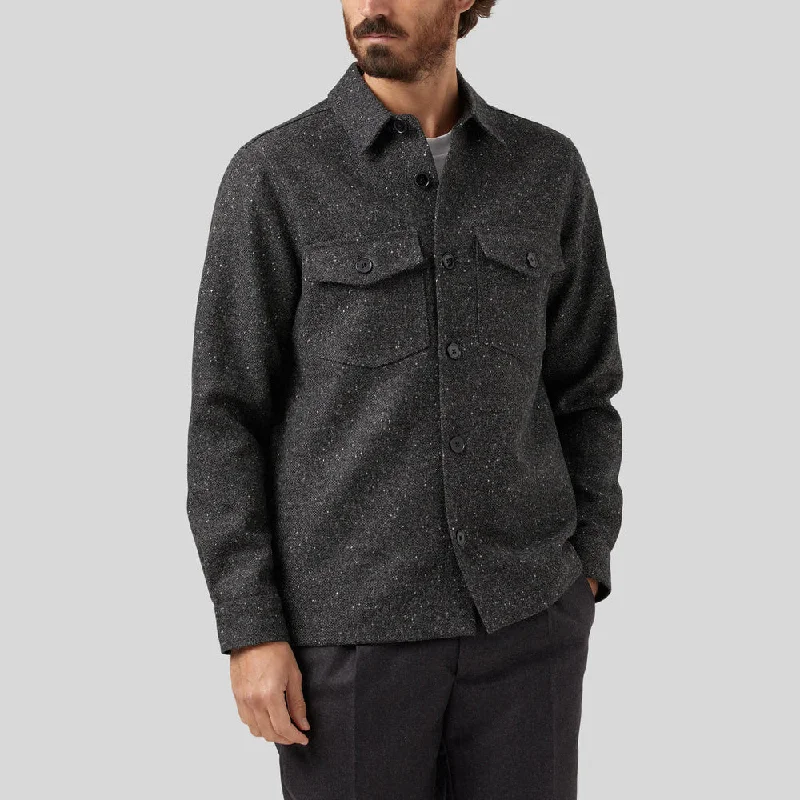 Wool Donegal Jacket (Grey)