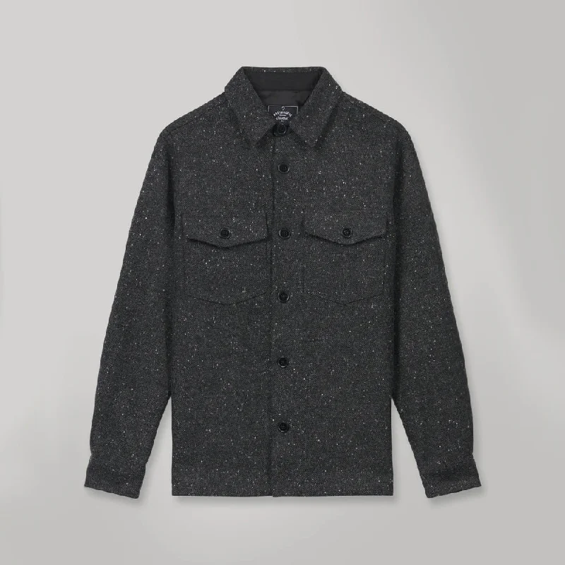 Wool Donegal Jacket (Grey)