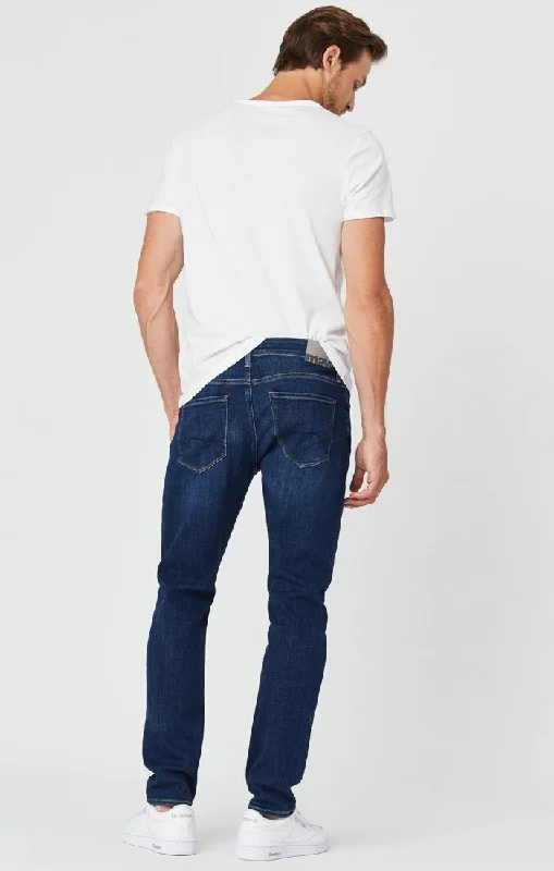 ZACH STRAIGHT LEG JEANS IN DARK FEATHER BLUE