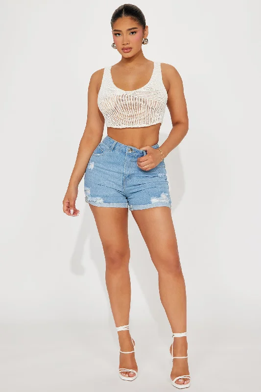 Day In The Life Denim Shorts - Medium Wash