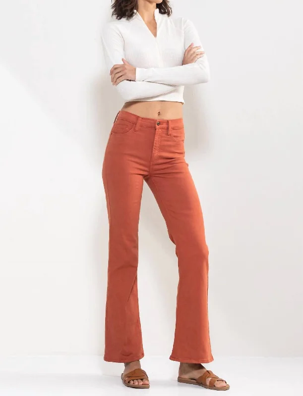 high-rise-solid-slim-bootcut-jeans-in-rust