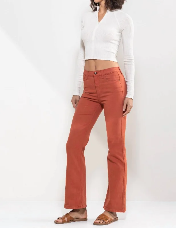 high-rise-solid-slim-bootcut-jeans-in-rust