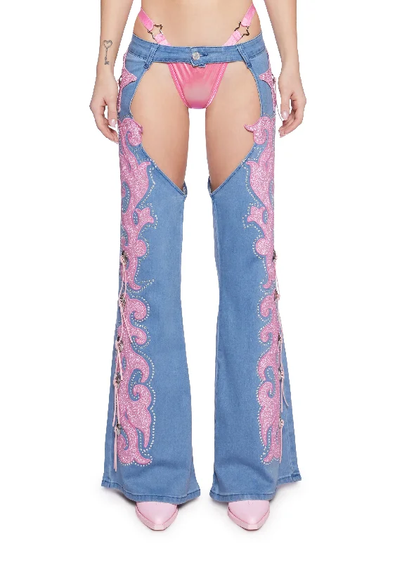 Longing Heart Denim Chaps