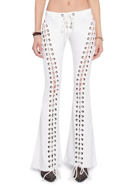 Wild Wanderer Flare Jeans - White